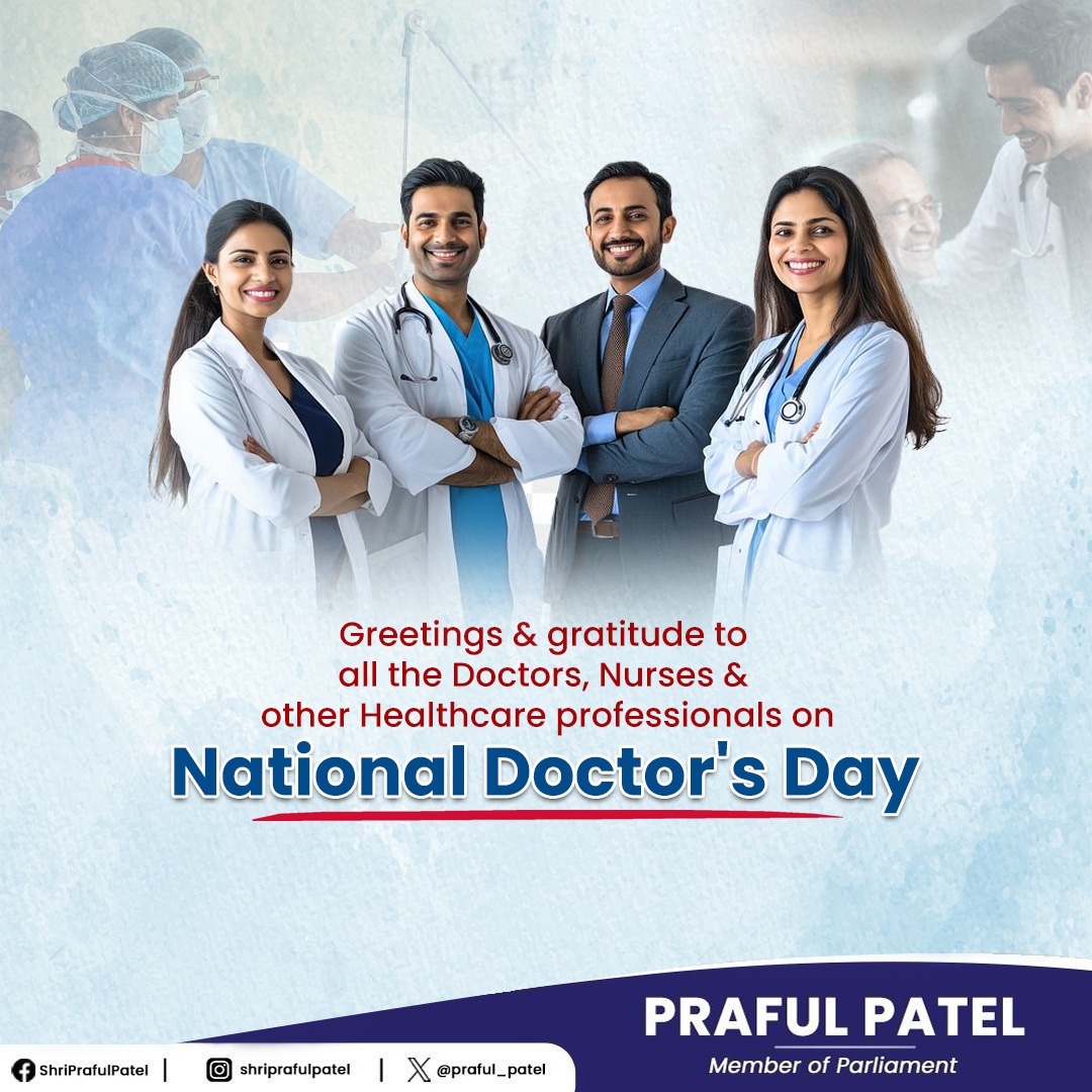 On this National Doctor’s Day, we extend heartfelt gratitude to all doctors, nurses, and healthcare professionals for their dedication, compassion, and relentless service.
Salute to our real-life heroes.

#DoctorsDay2025