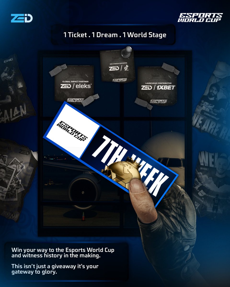 zediesports's tweet image. Zedi Esports is giving you the chance to attend Week 7 of the @EWC_EN live on the world stage.

💥 How to Participate:
✔ Follow our X (Twitter) handle
✔ Tag 3 friends in the comments 
✔Repost this post

#ZediEsports #EWC2025 #EsportsWorldCup #Giveaway #TicketToGlory