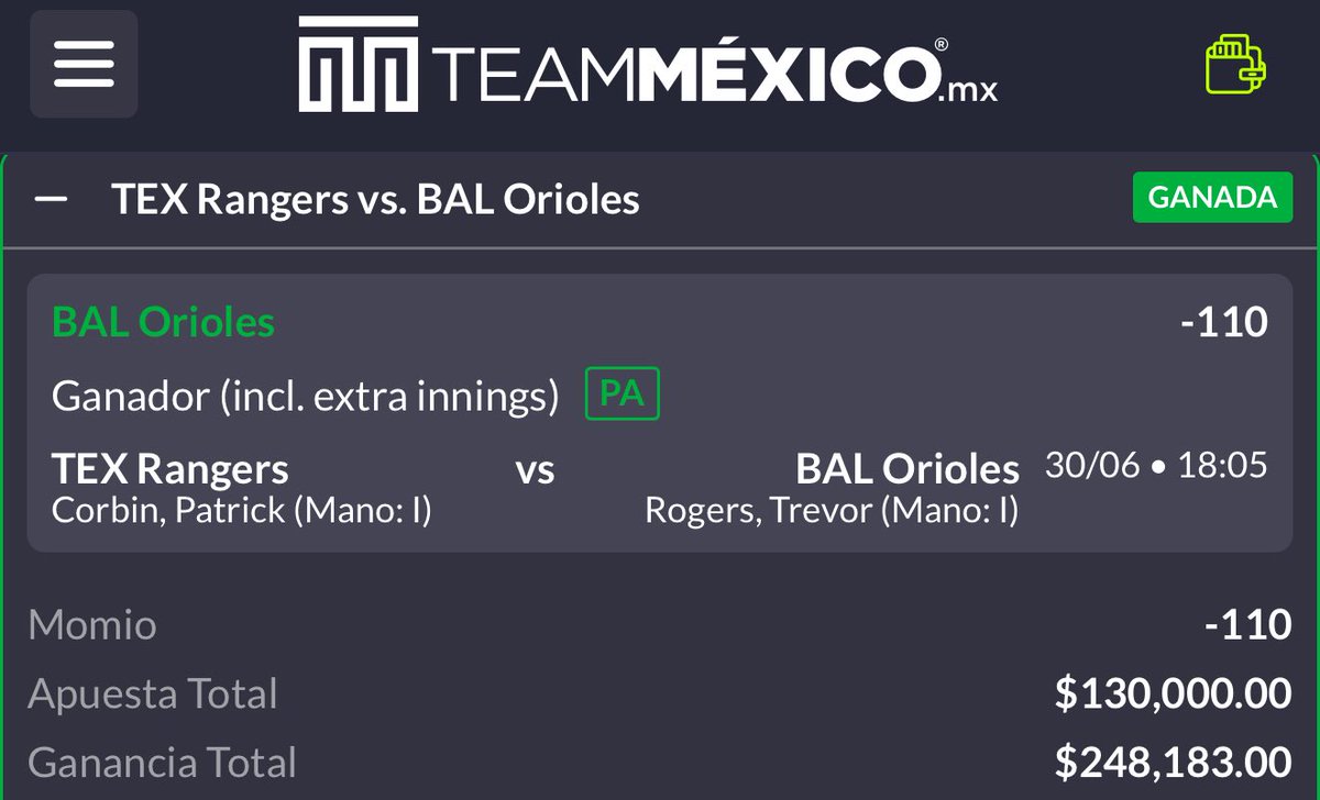 hugowx_'s tweet photo. Ganamos la jugada fuerte que les regalé, por algo les dije que le metí $130,000 🤤

- Orioles ML (-110) ✅✅✅

 Que buenos estuvieron los extra innings con sufrimiento incluido 🥰 https://t.co/sLvzngpuYu