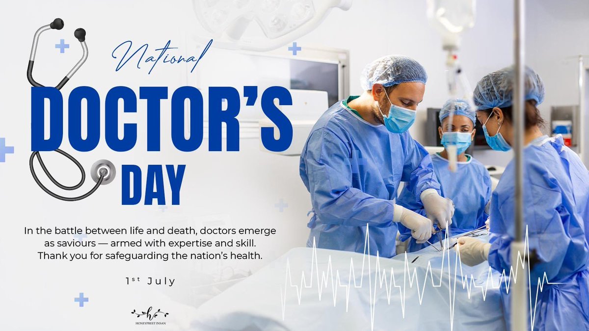 A doctor's journey of saving lives is never-ending - a true testament to their unwavering resolve to heal and give hope. 
A humble and heartfelt salute to these warriors in white👩‍⚕️👨‍⚕️. Happy National Doctors Day.