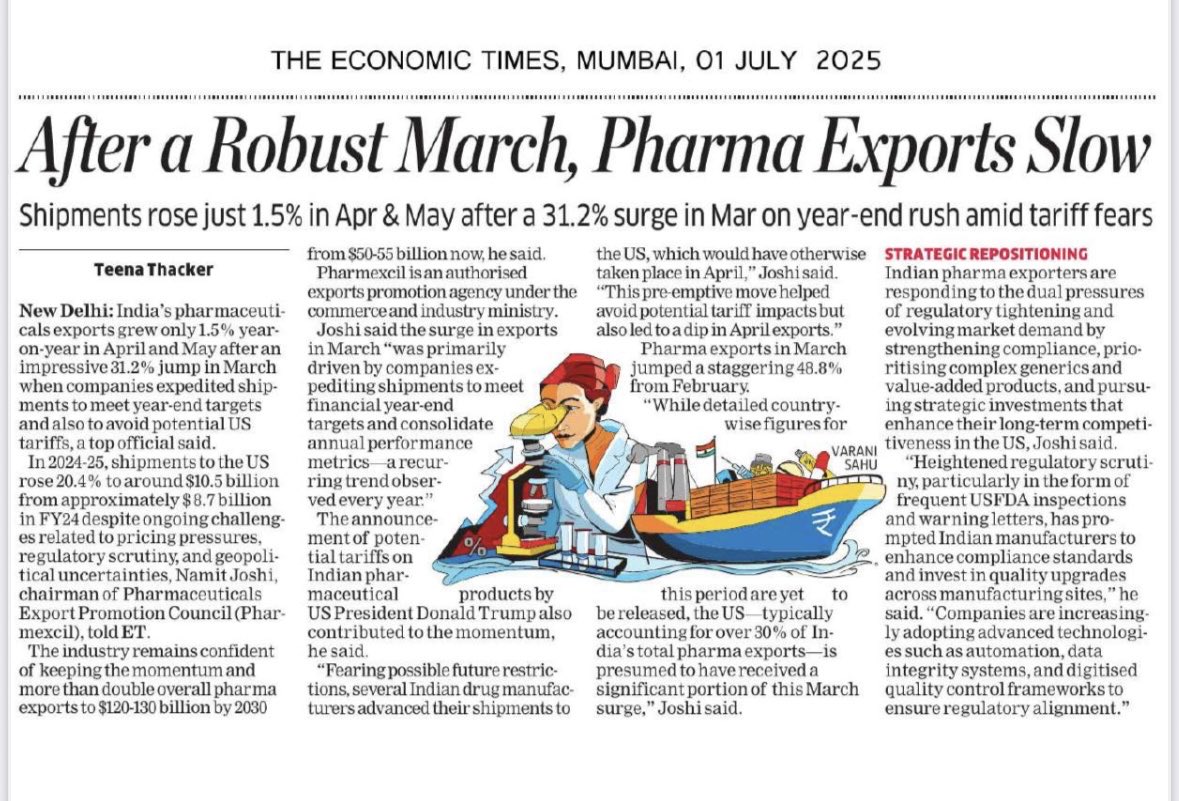 Ashok Madan (@ashokmadanindia) on Twitter photo Pharma Industry is the Net Foreign Exchange earner <a href="/Pharmadept/">Department of Pharmaceuticals 🇮🇳</a> <a href="/Pharmexcil/">Pharmexcil</a> <a href="/ajaydgft/">Ajay Srivastava</a> <a href="/ISID_India/">Institute for Studies in Industrial Development</a> <a href="/RIS_NewDelhi/">RIS</a> <a href="/jaijit/">Dr. Jaijit Bhattacharya</a> Pharma Industry is the Net Foreign Exchange earner <a href="/Pharmadept/">Department of Pharmaceuticals 🇮🇳</a> <a href="/Pharmexcil/">Pharmexcil</a> <a href="/ajaydgft/">Ajay Srivastava</a> <a href="/ISID_India/">Institute for Studies in Industrial Development</a> <a href="/RIS_NewDelhi/">RIS</a> <a href="/jaijit/">Dr. Jaijit Bhattacharya</a>