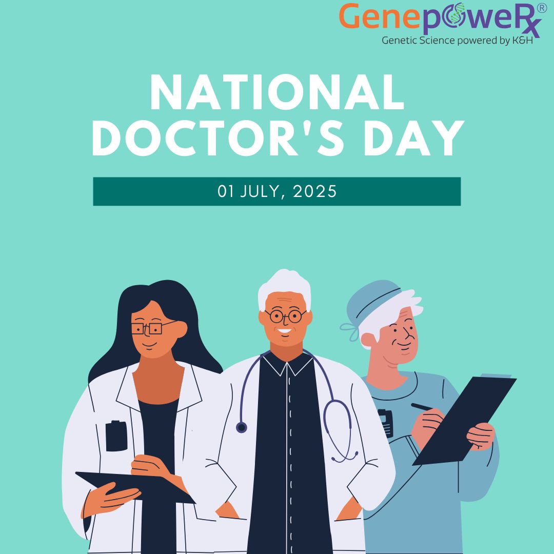 🌟 Happy National Doctor's Day! 🌟
On this special day, we honor the dedication, compassion, and tireless efforts of all doctors who work round the clock to keep us healthy and safe.
👩‍⚕️🧬 At GenePowerX, we salute the heroes in white coats who inspire hope and healing every day.