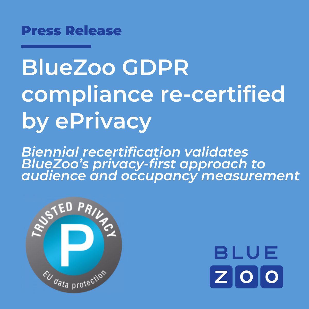🔒 Privacy isn't an add-on—it's our foundation.

Learn about our recent ePrivacy re-certification and why it matters to us!

bluezoo.io/bluezoo-gdpr-c…

#PrivacyByDesign #GDPR #AudienceMeasurement #FootTrafficAnalytics #BlueZoo #ePrivacy