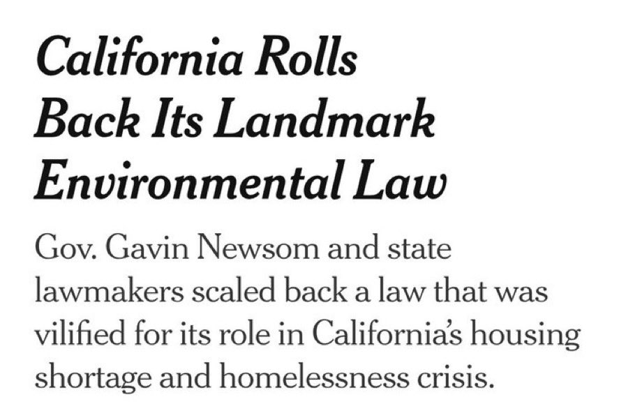 Armand Domalewski (@armanddoma) on Twitter photo this is a profoundly stupid headline to describe a law that will massively reduce C02 emissions by building dense, infill housing, <a href="/nytimes/">The New York Times</a>! this is a profoundly stupid headline to describe a law that will massively reduce C02 emissions by building dense, infill housing, <a href="/nytimes/">The New York Times</a>!