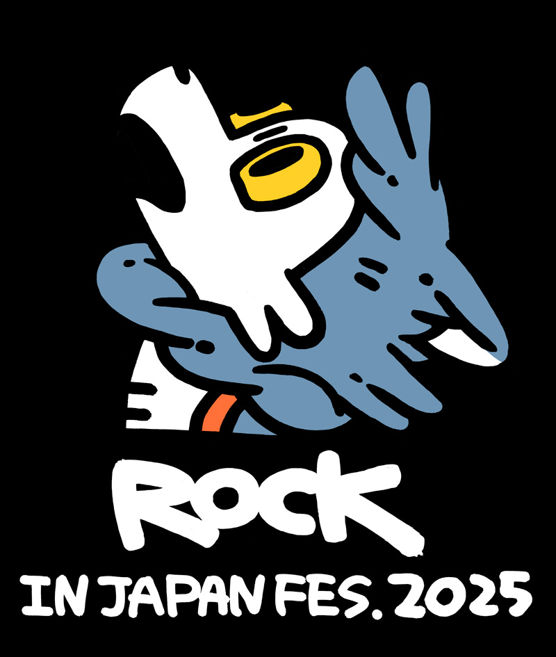 📢【ROCK IN JAPAN FES. 2025】 オフィシャルTシャツのイラストを担当