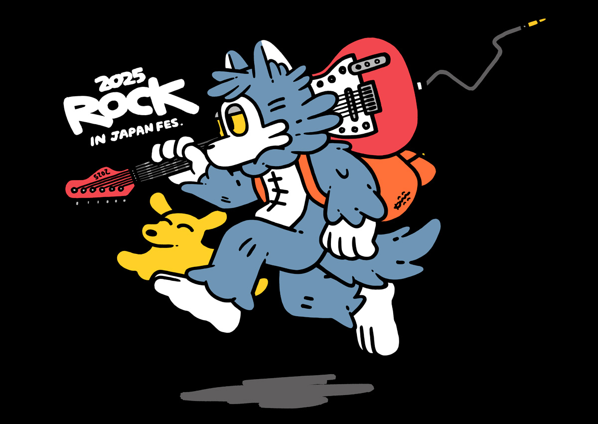📢【ROCK IN JAPAN FES. 2025】 オフィシャルTシャツのイラストを担当