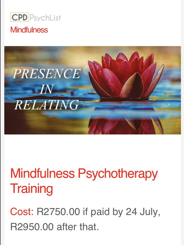 CPDPsychList's tweet image. A new event posted on cpdpsychlist.co.za