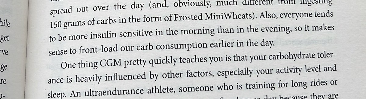 arvindgupta29's tweet photo. @glucosegoddesss tells in videos to keep the breakfast savoury i.e. high in protein as carbs send the blood glucose levels through the roof in empty stomach. @PeterAttiaMD‘s Outlive (pg. 327) has a line -‘it makes sense to front-load our carb consumption earlier in the day’. https://t.co/b5xY73Alkd