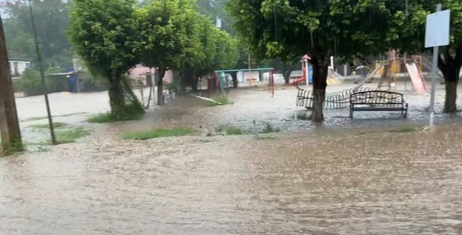 marescamilla's tweet photo. TAMAZUNCHALE,  SLP.- Durante la tarde de este dia incesante lluvia desbordó un arroyo e inundó a la colonia Loma  Bonita, afortunadamente solo se registraron perdidas materiales. https://t.co/UNhreP4Ajq