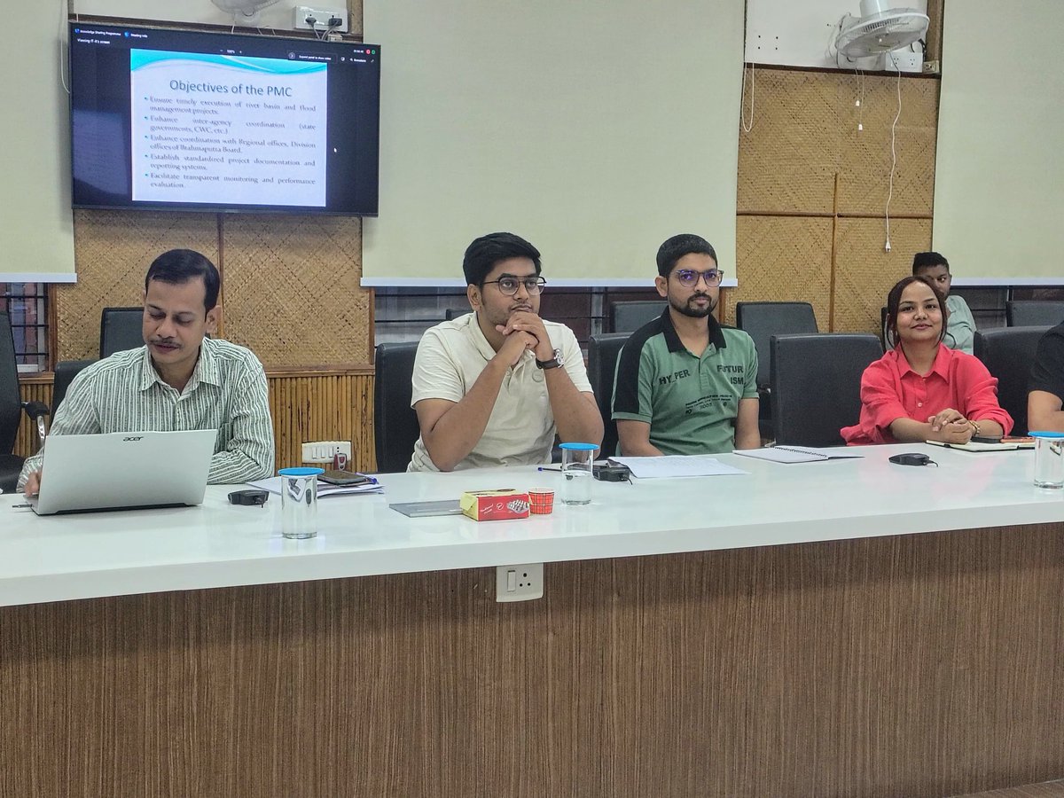 Brahmaputra Board's Knowledge sharing programme on 30 June featured 3 lectures.

1. The first lecture on "Advanced Office Management and Efficient Administrative Procedures for PPS, PA/PS, Stenographers and Office Staff" by Shri Bishnu Ram Das, PPS to the Chairman and Er. Ranjan