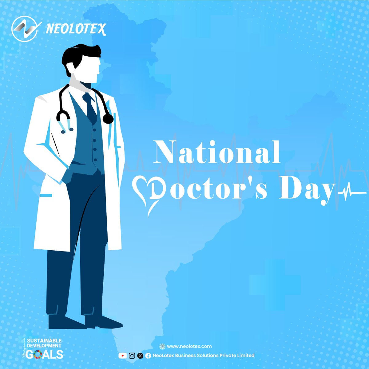 neolotex's tweet photo. Celebrating #nationaldoctorsday2025 
Thank you to all doctors for your compassion, resilience &amp; service.
At NeoLotex, we support healthcare heroes with smart digital solutions for better care &amp; record management.
We salute you! 🙏
#NeoLotex #HealthcareHeroes #DigitalHealthcare # https://t.co/jazcHOOYyb