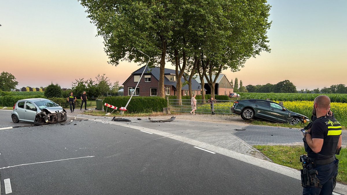 Zware aanrijding in Kootwijkerbroek