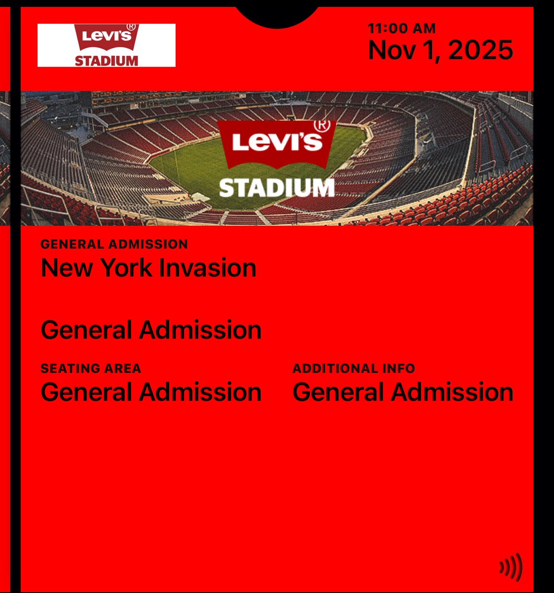 Got my ⁦<a href="/49ers/">San Francisco 49ers</a>⁩ invasion ticks 🔒 in!
#FTTB