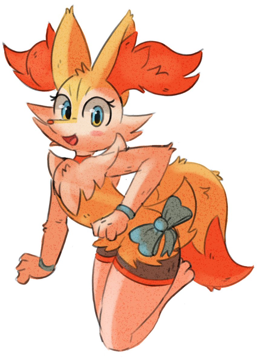 Se1tDraws's tweet image. A cute Braixen doodle!