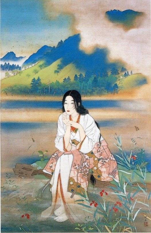 "Summer heat  
 Soaks into 
 Every living thing."  Santoka 

 (image: Eikyu Matsuoka)