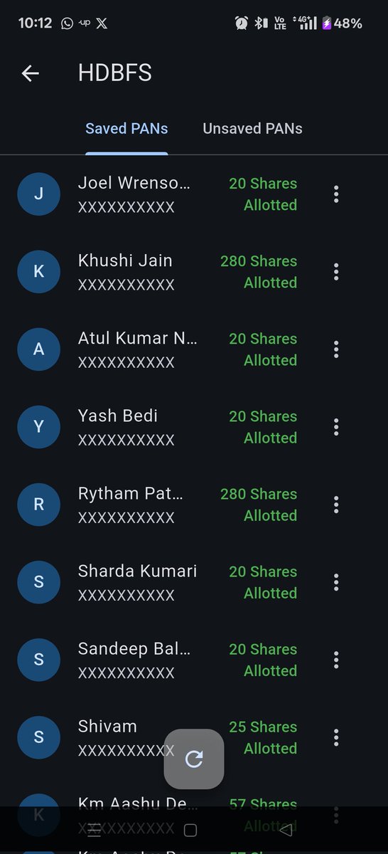CAnkurBansal's tweet photo. HDB FINANCIAL 🙂
BUMPER ALLOTMENT 😊
Holding approx 10k shares
Best of luck for listing 😀
#IPOs #IPO #IPOListing
#SME #ipoallotment
#IPOListing
#SMEIPO #IPOALERT
#hdbfinancial
#HDBFinancialServicesIPO
#HDBFinancialServices
#HDBfinancials https://t.co/2epdigDp2H