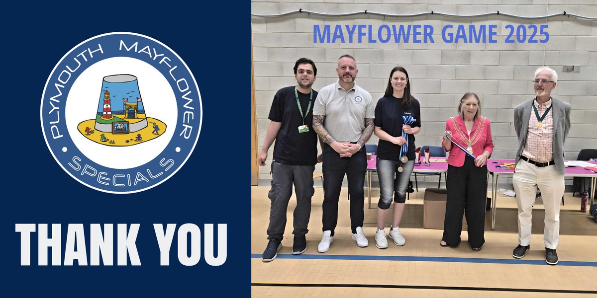 Massive thanks to <a href="/PlymLordMayor/">Plymouth Lord Mayor</a> who presented  athletes with their trophies 
at the Mayflower Games 2025 - the largest annual sports competition for people with intellectual disabilities the South West #inclusivesport #Plymouth