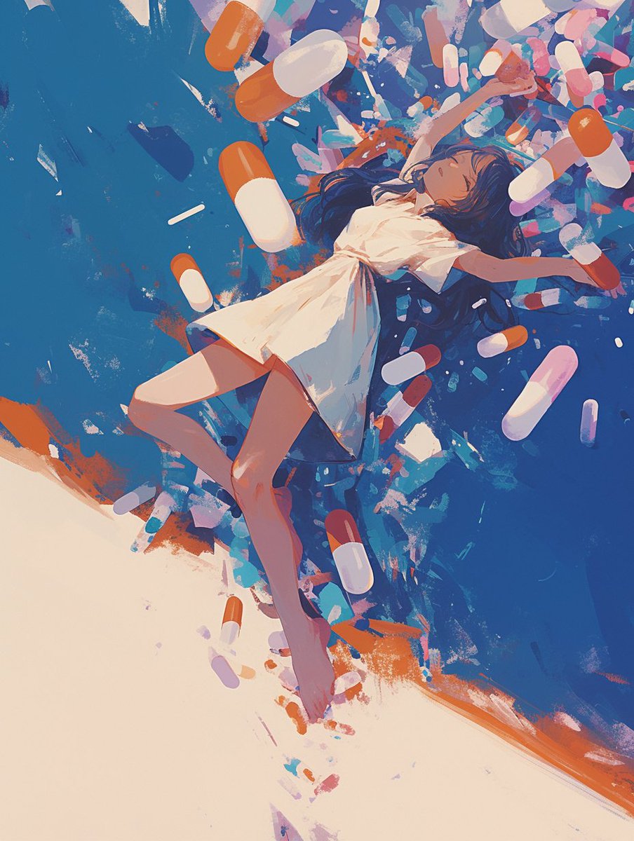 薬って何か安心するよね...

特にストレスとか不安が凄い時...

でも心の何処かで「これってずっと続くの？」って思う時ない？

私もそうだった！まず鏡見て自分に聞いてみたの「なんで薬に頼ってるの？」って...

紙に書いてみたらテストのプレッシャーとか友達とのケンカが原因だって気付いたよ...