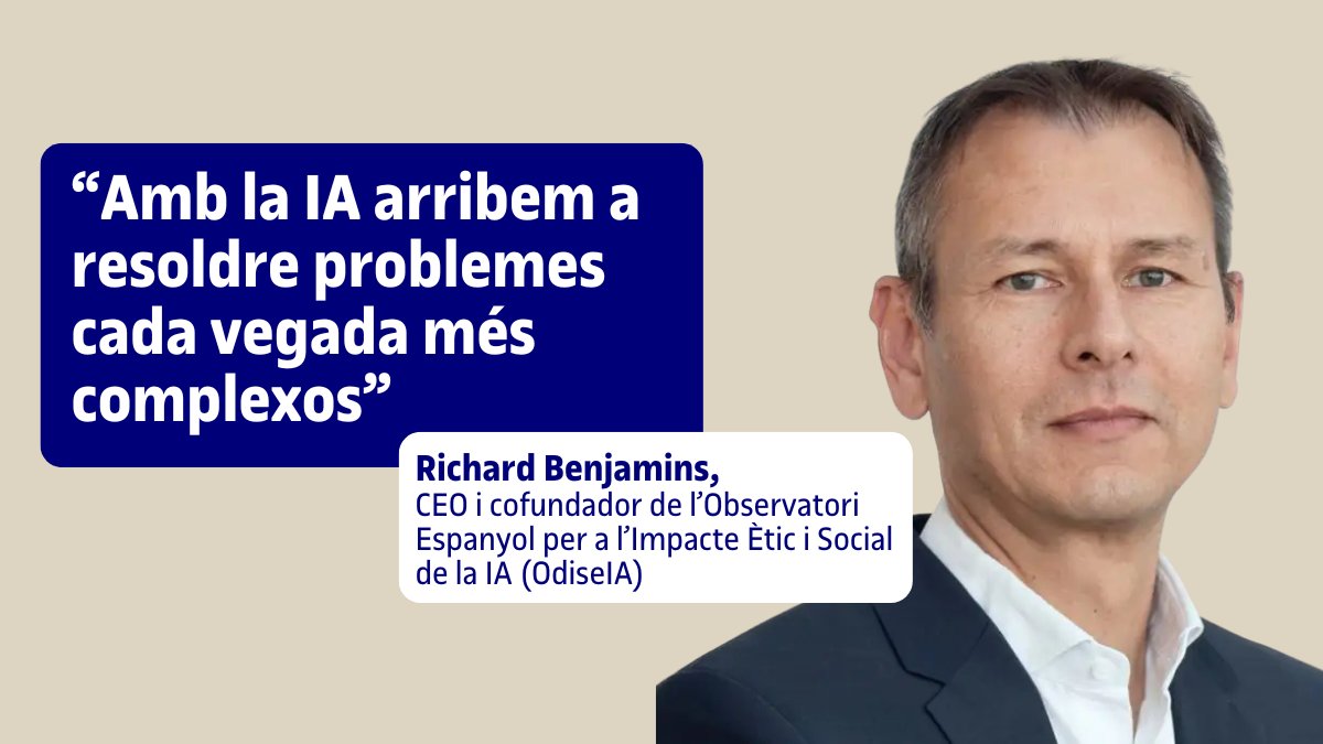 UOC: Informática, Multimedia y Telecomunicación (@uoceimt) on Twitter photo 🗨️"Amb la #IA arribem a resoldre problemes cada vegada més complexos".
👨💻Parlem amb Richard Benjamins (<a href="/vrbenjamins/">Richard Benjamins</a>), ponent del webinar de #DataScienceUOC del 16/07.
✅Una conversa imperdible sobre com podem fer un ús responsable de la IA.
🔗blogs.uoc.edu/informatica/ca… 🗨️"Amb la #IA arribem a resoldre problemes cada vegada més complexos".
👨💻Parlem amb Richard Benjamins (<a href="/vrbenjamins/">Richard Benjamins</a>), ponent del webinar de #DataScienceUOC del 16/07.
✅Una conversa imperdible sobre com podem fer un ús responsable de la IA.
🔗blogs.uoc.edu/informatica/ca…