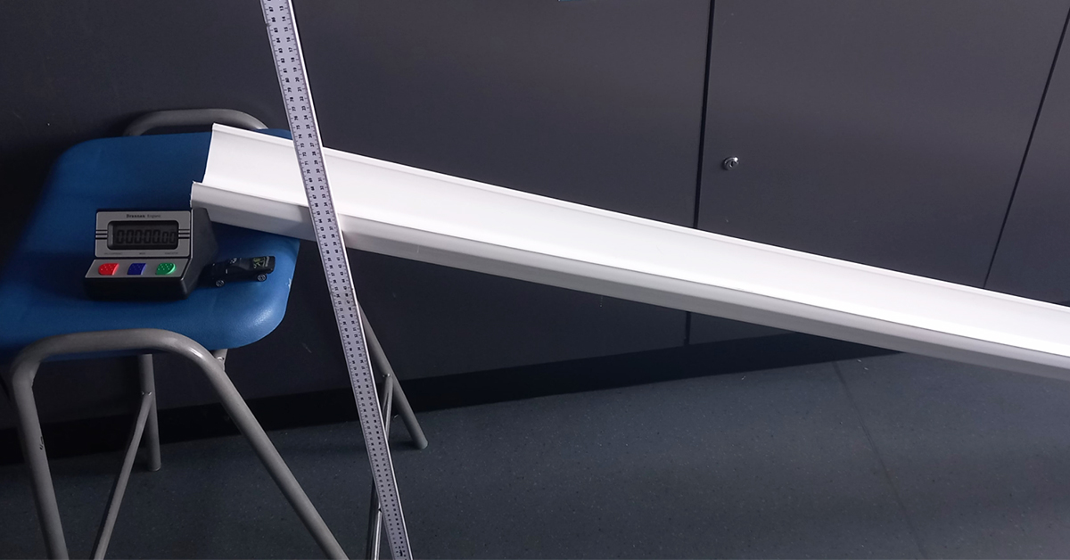ASCHC_COLLEGE's tweet image. Year 7 are learning about kinetic energy. By timing how long it takes for a toy car to travel down the ramp when placed at different hights, they can use their maths skills to calculate how much energy the car has.