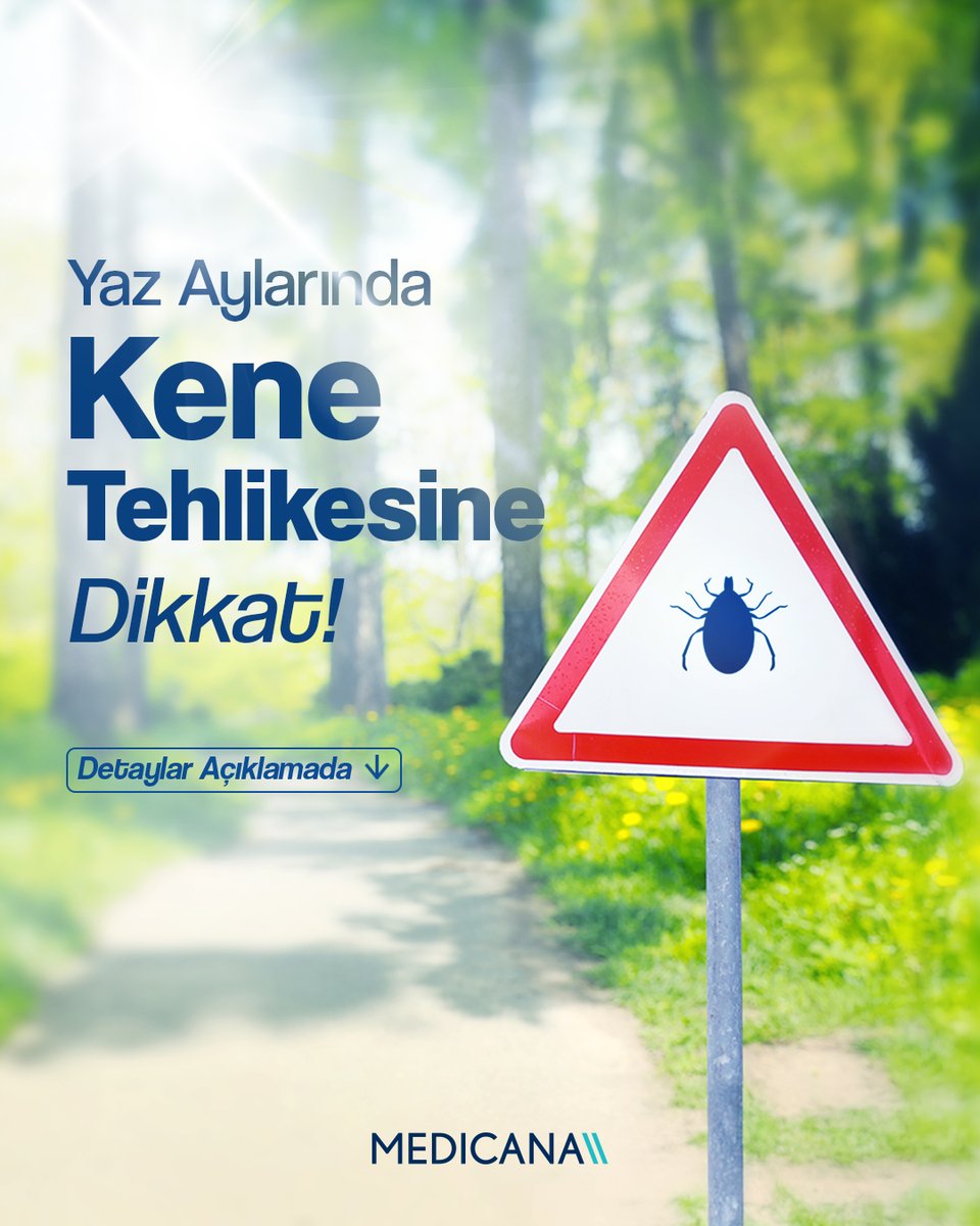 🕷️ Kene ısırığı hafife alınmamalı!
Kene fark edildiğinde çekmeyin, ezmeyin, üzerine herhangi bir madde dökmeyin.
Zaman kaybetmeden en yakın sağlık kuruluşuna başvurmak en doğru adımdır.
Unutmayın, doğru müdahale hayat kurtarır.

#KeneIsırığı #YazAylarındaDikkat #SağlıkÖnceliğimiz