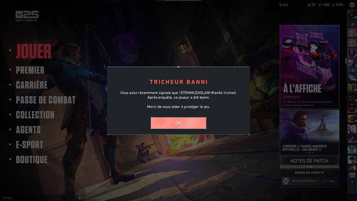 pas de stream aujourd'hui j'ai pas trop envie 
(cette saison l'anti cheat est efficace, faut le dire)