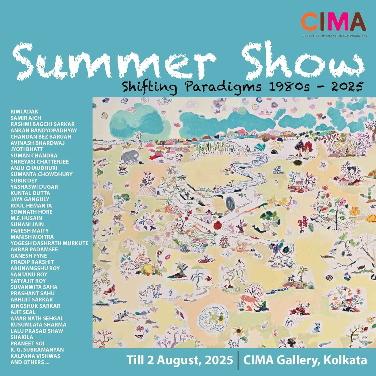 "1980s → 2025. One show. Infinite shifts. #CIMAArt #ShiftingParadigms"
