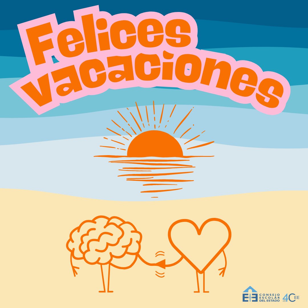 Alumnado, familias, personal docente y no docente:
Ha finalizado otro curso lleno de ilusiones, dedicación y compromiso, de trabajo conjunto para superar retos y celebrar los logros. Ahora llega el momento de disfrutar de un merecido descanso.
El  Consejo Escolar del Estado les