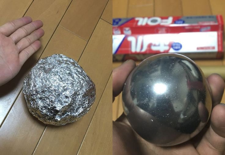 so heftig was passiert wenn man einen aluminium folien ball in die mikrowelle steckt