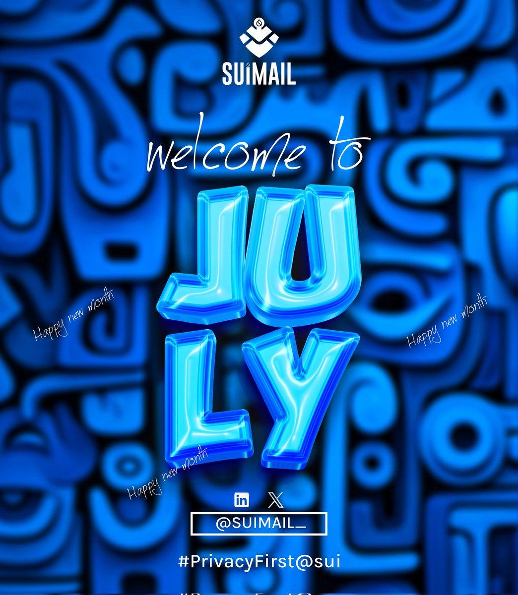 Stepping into the new month with the water chain😁💧? Sounds Suittt!

SuiMail wishes you all a happy, fruitful, and blessed New Month ✨.

Let’s keep building 🌊.