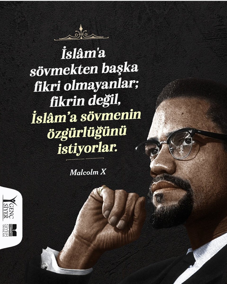 İslâm'a sövmekten başka fikri olmayanlar; fikrin değil, İslâm’a sövmenin özgürlüğünü istiyorlar. 
| Malcolm X

#karikatür #lemandergisikapatılsın