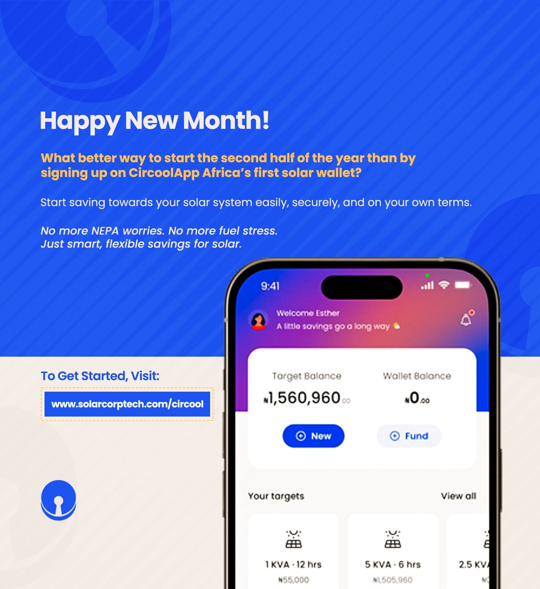 AppCircool's tweet photo. Happy New Month, Circoolapp fam! 🌟 July is here, and it's the perfect time to start saving for your solar dreams. Let your light shine! Sign up today: https://t.co/Ze7ceuIToX
#July2025 #circool https://t.co/opq7nlL68M