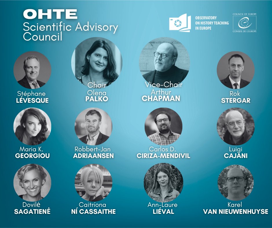 Congratulations to the SAC members that have just joined the #OHTE adventure!

We are honoured to benefit from the decades’ long experience in academic research or practice of #history #education from these 12 outstanding experts.

We are also very happy to announce that Olena