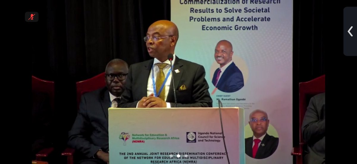 UNCST_Uganda (@uncst_uganda) on Twitter photo đïžKEYNOTE ADDRESS:
âResearch investment is by far the most viable investment a country can make.â â <a href="/ProfNuwagaba/">Prof. Nuwagaba Augustus</a> , Deputy Governor, <a href="/BOU_Official/">Bank of Uganda</a>, at the #NEMRA2025 Conference.
He also emphasizes that research must be impactful and influence decision making
#ResearchToImpact đïžKEYNOTE ADDRESS:
âResearch investment is by far the most viable investment a country can make.â â <a href="/ProfNuwagaba/">Prof. Nuwagaba Augustus</a> , Deputy Governor, <a href="/BOU_Official/">Bank of Uganda</a>, at the #NEMRA2025 Conference.
He also emphasizes that research must be impactful and influence decision making
#ResearchToImpact