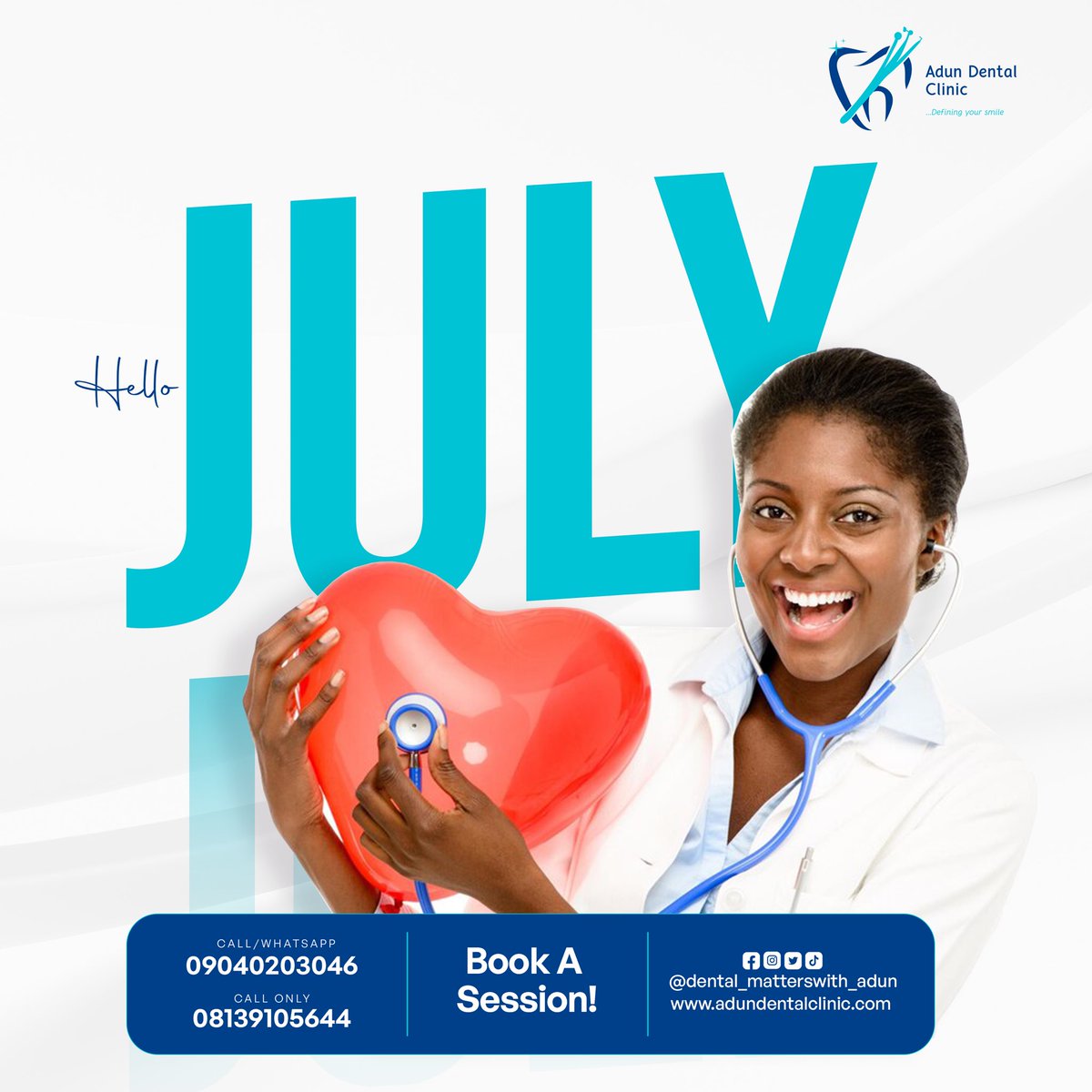 Adun_Smilemaker's tweet image. Can you believe it's July already? We’re halfway through 2025
Now’s the perfect time to book your dental cleaning.
Let us help you fall in love with your smile again 💙