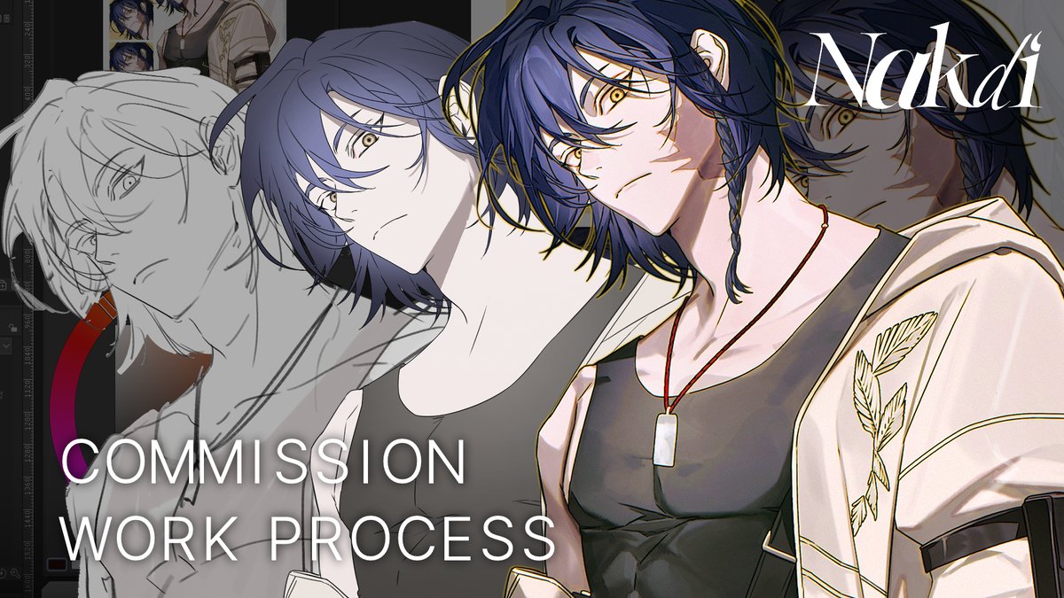 안녕하세요! 왼쪽 그림의 작업 과정을 녹화해왔어요
다들 좋은 저녁 되시길 바랍니다! 
youtu.be/PzwvJJil7R0