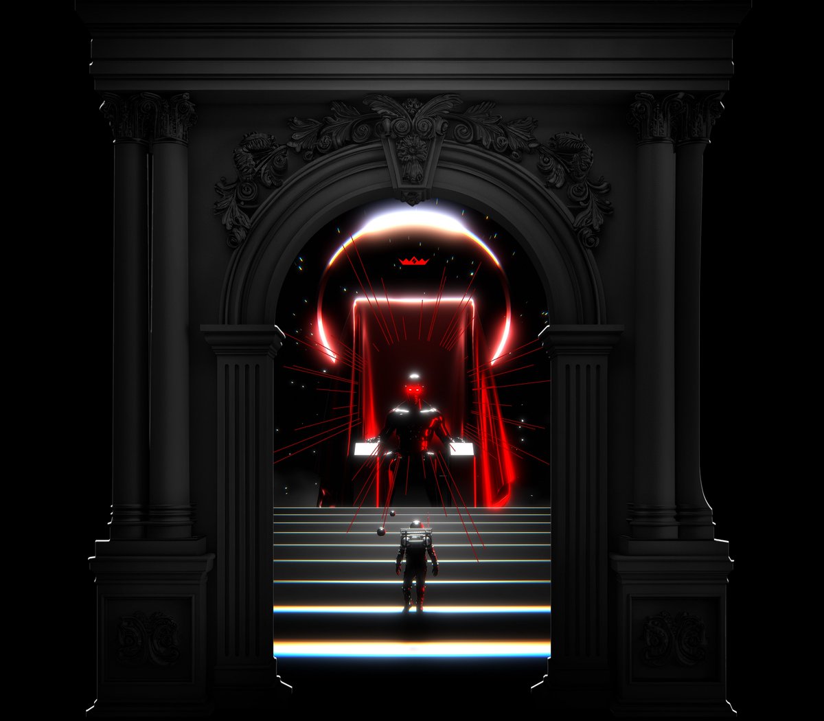 dgtldelight's tweet photo. THRONE OF THE UNKNOWN

An astronaut’s journey ends before a throne where the universe’s secrets 
reign. https://t.co/lG13GFCi7b