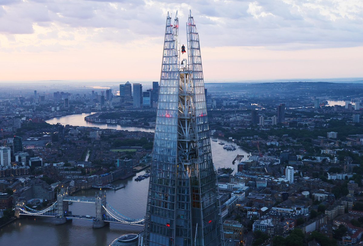 London! Look up over The Shard! 
#Superman is in theaters July 11.