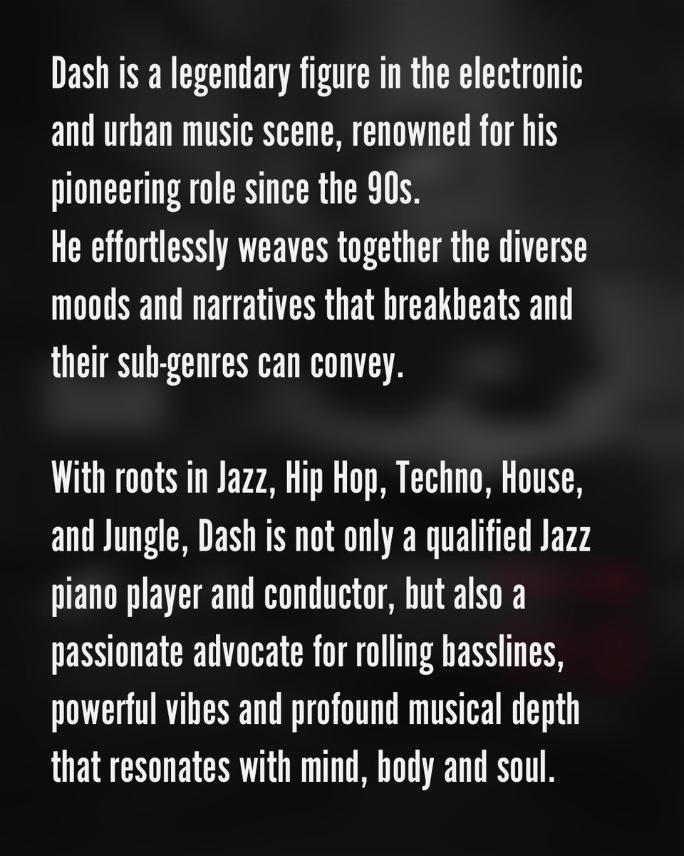 DjDashGermany's tweet photo. Sunday from Detroit USA (11am / 17 Uhr)
@DjDashGermany at #Addicted2Bass on iconic @deepspaceradio_ 

"There’s history in every record he plays. Dash has defined the shape of underground bass music since the ’90s. 2,000+ sets, FM radio, festivals, and a legacy still evolving." https://t.co/aIW84qkFNK