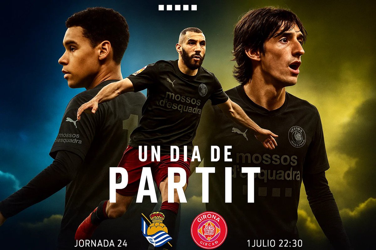 GironaDDC's tweet photo. No podem deixar que això s’escapi!
@realsociedadDDC - Girona
10:30 aquesta nit
⬛⬛⬛⬛⬛
#OrgullGironi https://t.co/m2KP9duoOM