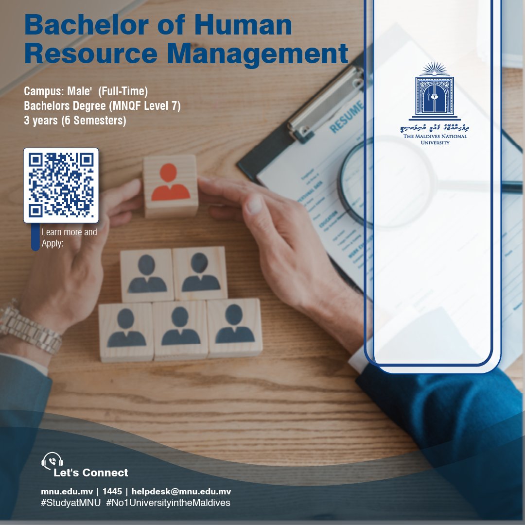 𝐁𝐚𝐜𝐡𝐞𝐥𝐨𝐫 𝐨𝐟 𝐇𝐮𝐦𝐚𝐧 𝐑𝐞𝐬𝐨𝐮𝐫𝐜𝐞 𝐌𝐚𝐧𝐚𝐠𝐞𝐦𝐞𝐧𝐭 is a generalist undergraduate degree designed to provide students with a strong foundation in HRM principles and their practical applications in modern organizations. The program offers a multidisciplinary