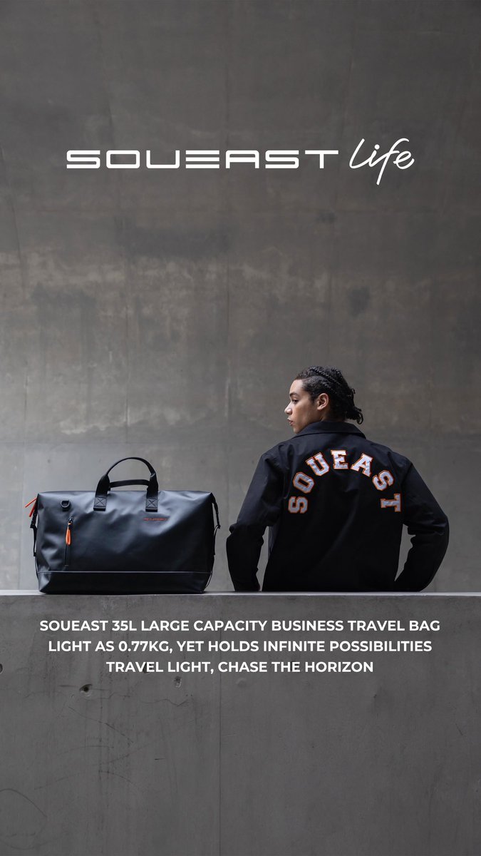 SOUEAST_LIFE's tweet image. SOUEAST 35l Large Capacity Business Travel Bag
Light As 0.77Kg, Yet Holds Infinite Possibilities
Travel Light, Chase The Horizon
#SOUEAST_LIFE #SOUEAST