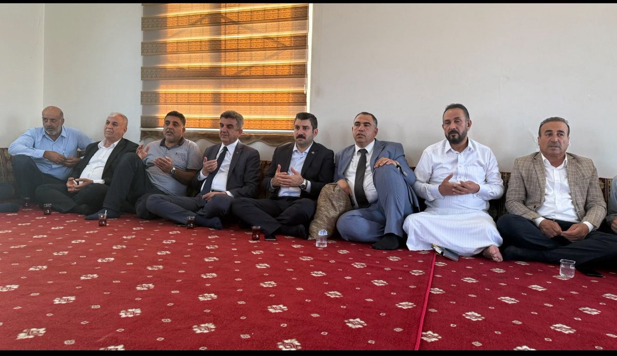 📍 Şanlıurfa 

TBMM İdare Amirimiz ve Milletvekilimiz İbrahim Eyyüpoğlu, İl Başkanımız Mehmet İlhami Günbegi, Haliliye İlçe Başkanımız Mustafa Bağmancı ve Ceylanpınar İlçe Başkanımız İhsan Değirmenci ile birlikte, Felhan ve Bulut ailelerine taziye ziyaretinde bulunduk