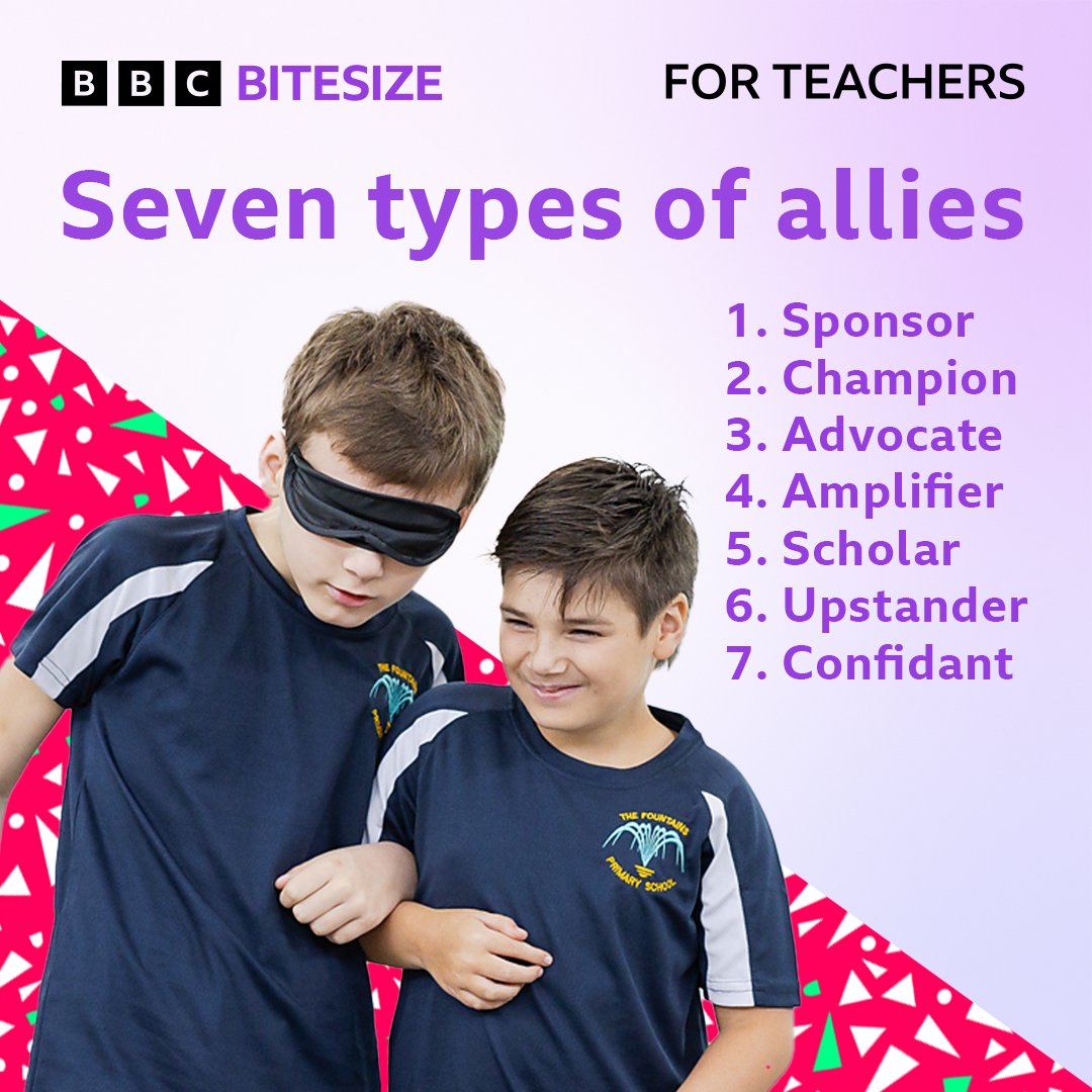 July is Disability Pride Month. Primary pupils can learn about disability allyship and explore 7 types of allies using our inclusive sport collection.

What is allyship: bbc.in/3ImyGe2
Types of allies: bbc.in/3TQHJ9G

#SuperMoversForEveryBody #TeacherResources