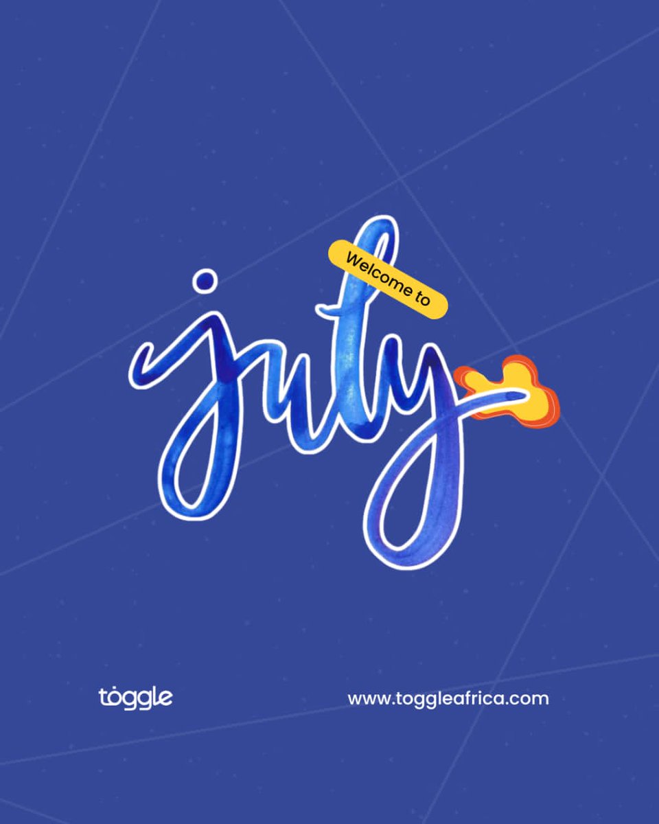 toggle_africa's tweet photo. Happy New Month fam!!!
May July be good to us😌
#NewMonth #toggleafrica #togglewithus https://t.co/RtWqHZpOQ6