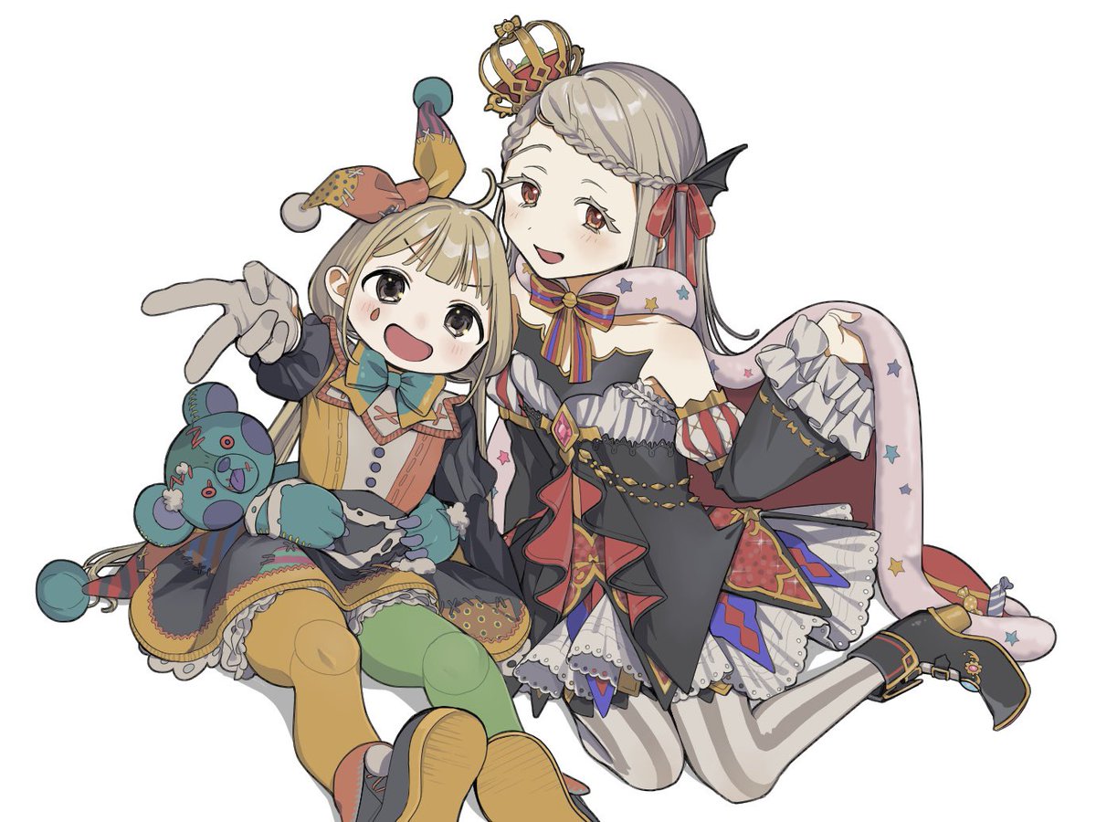 担当たち(デレ:双葉杏　学マス:篠澤広)
それぞれ1番好きな衣装交換🎀