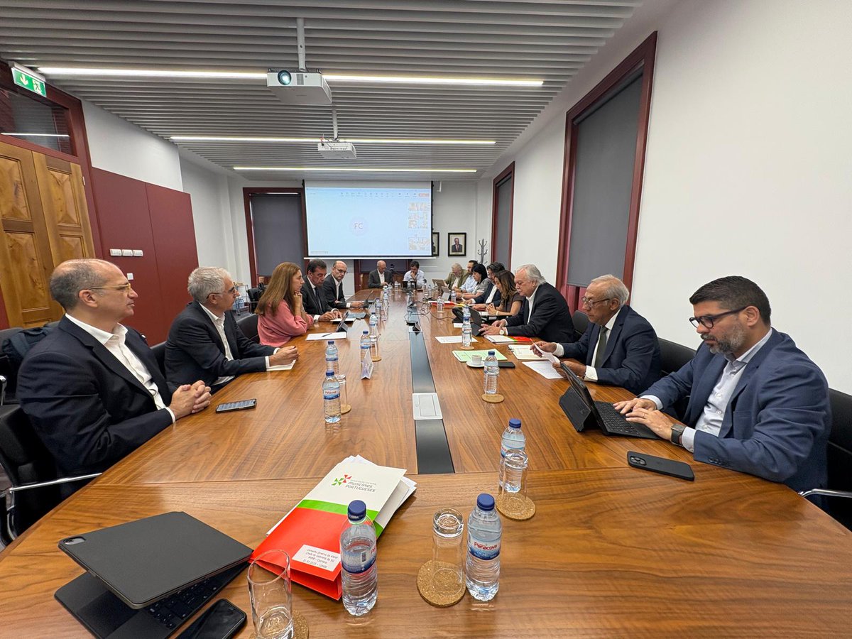 A ANMP está reunida com a E-Redes para analisar relação da empresa com os municípios. Luísa Salgueiro apresenta os problemas identificados, como a ligação à rede, tempo de execução dos trabalhos, manutenção de infraestruturas de baixa tensão e projetos de serviço público.