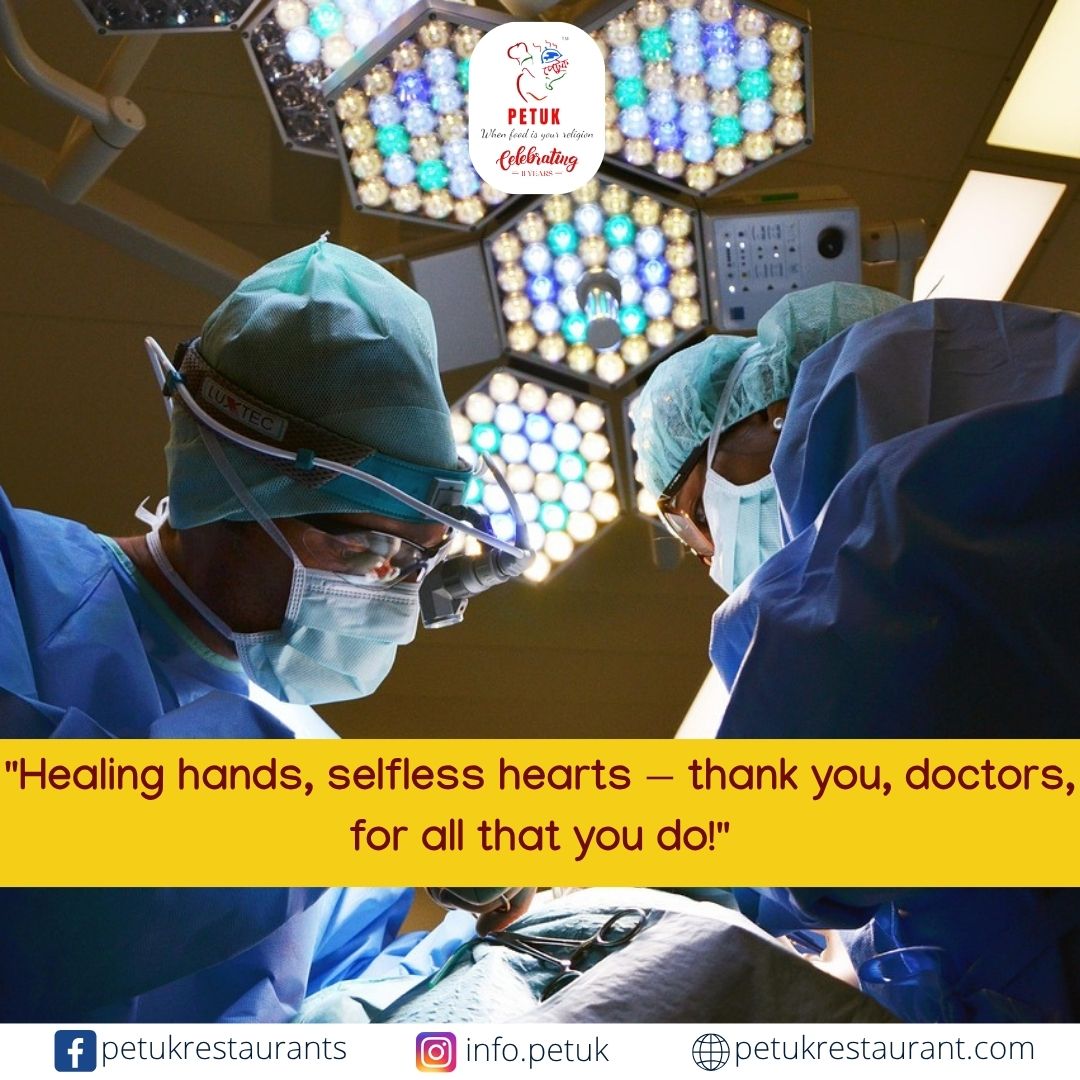 PetukRestaurant's tweet photo. "Healing hands, selfless hearts — thank you, doctors, for all that you do!"

#NationalDoctorsDay #DoctorsDay2025 #ThankYouDoctors #RealLifeHeroes #HealthcareHeroes #DoctorsOfIndia #Gratitude #RespectForDoctors #HealingHands #SelflessService #WhiteCoatWarriors https://t.co/M7IOsdIISL