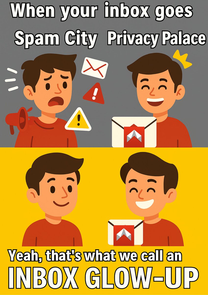 UfiaIso's tweet photo. When your inbox goes from ๐ Spam City
to ๐ Privacy Palace with @Dmailofficial
Yeah, thatโs what we call an Inbox Glow-Up.
#Web3 #Dmail #InboxGlowUp #PrivacyMatters https://t.co/MRYAMygKCo