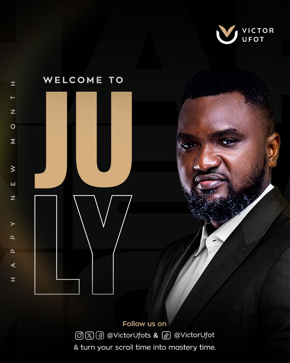 Every new month is another chance to get intentional about your purpose, your mindset, and your results.

Let this July be the moment you choose growth over comfort and mastery over mediocrity.

The future you want is waiting for the actions you take today.

Happy New Month!